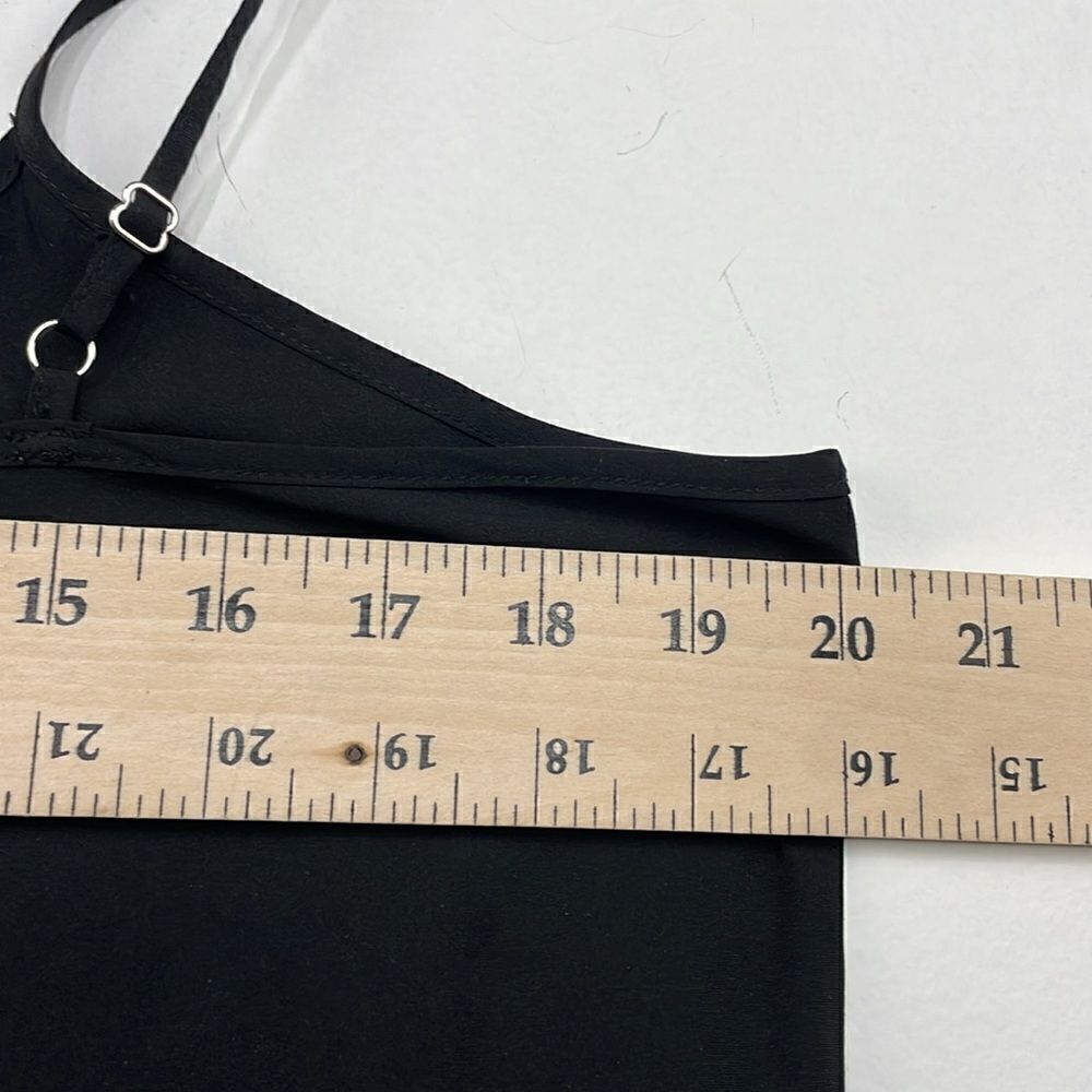 Nanette Lepore Slip Dress Black Spaghetti Straps Size 14 - Picture 11 of 12